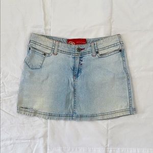 Mark Ecko Eckōred Denim Miniskirt